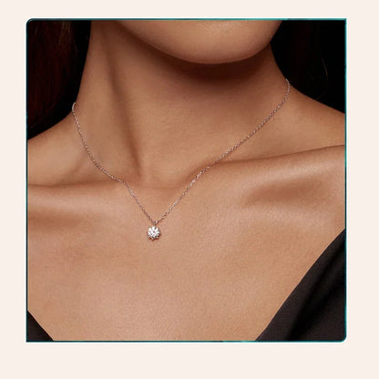 Dazzling 0.8ct Moissanite Sterling Silver Pendant Necklace