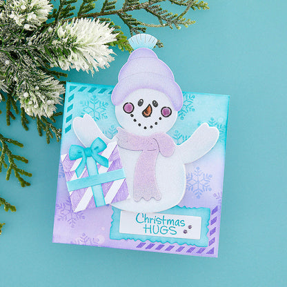 Matrices de découpe Bonhomme de Neige Câlins de la collection Holiday Hugs par Stampendous