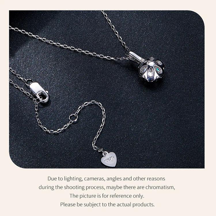 Pendentif Collier en Argent Sterling et Moissanite 1 carat "Pétale de Perfection"