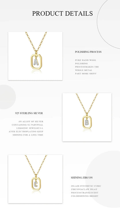 Personalized Initial Necklace in 925 Sterling Silver