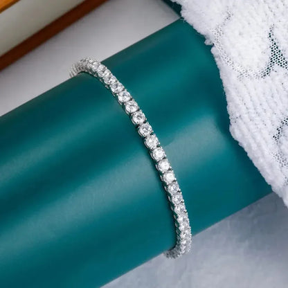 925 Sterling Silver CZ Tennis Bracelet