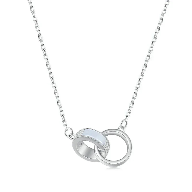 Connected Hearts: Sterling Silver Star/Heart/Cat Pendant Necklace