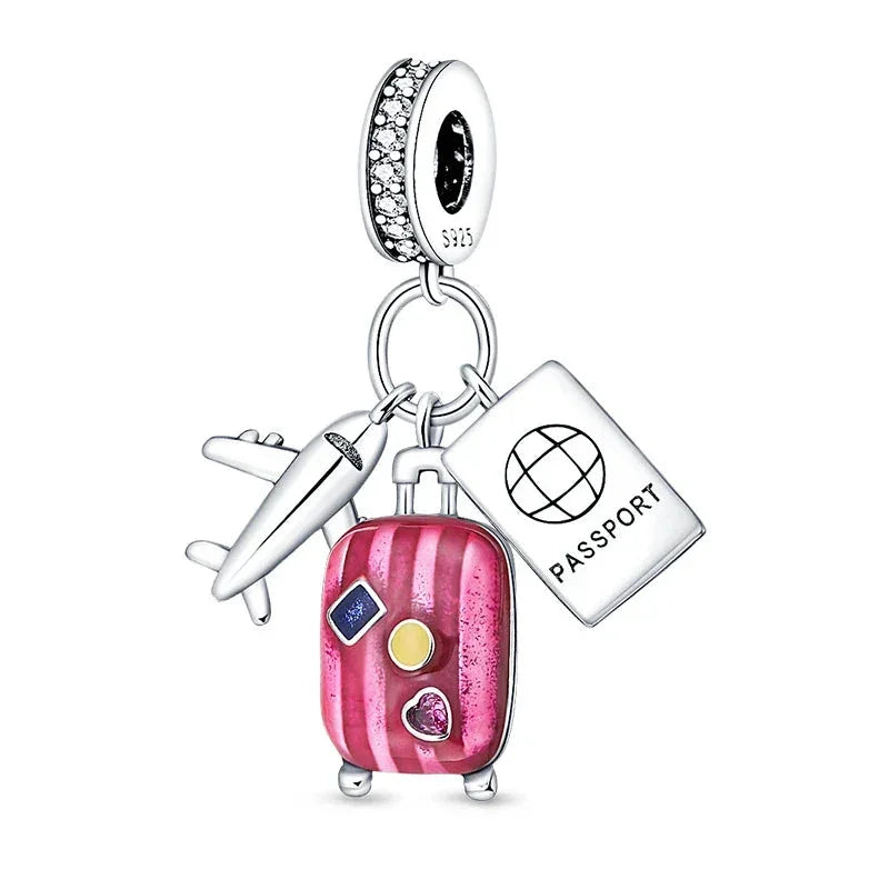 Lavender Dreams Sterling Silver Travel Charm