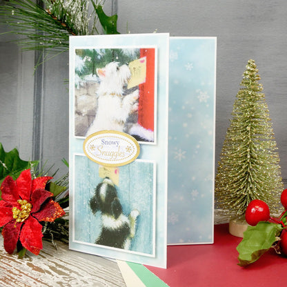 Parchemin imprimé Santa Paws