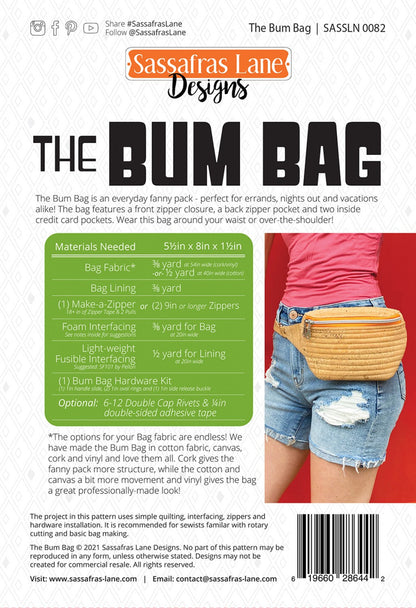 Le Bum Bag - Un patron de sac banane par Sassafras Lane Designs