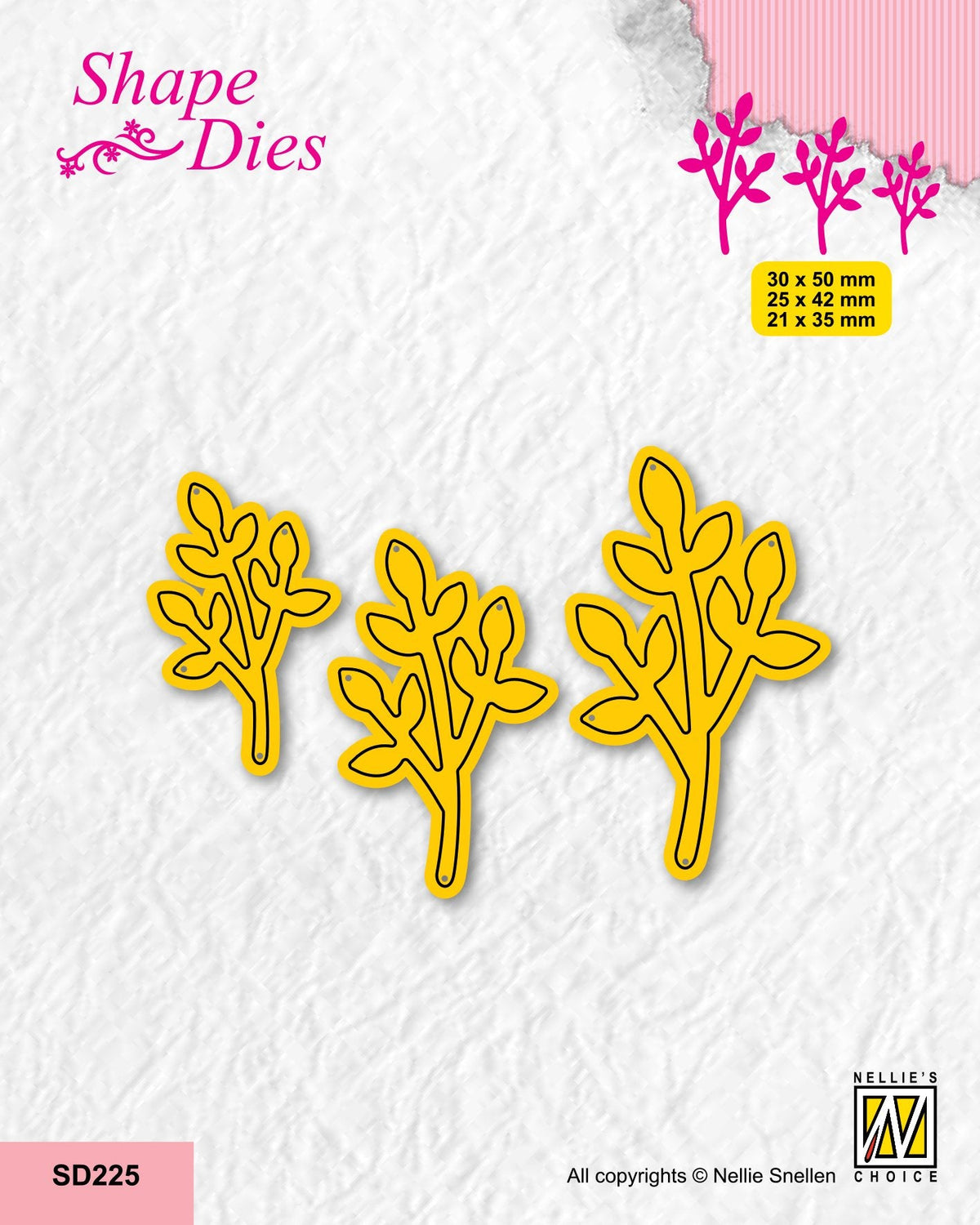 Nellie's Choice Forme de découpe - Lot de 3 branches-4