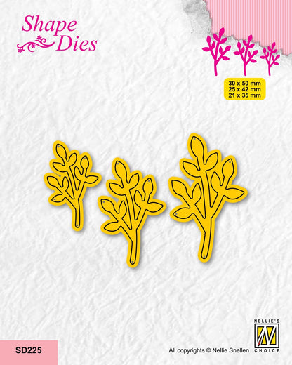 Nellie's Choice Forme de découpe - Lot de 3 branches-4