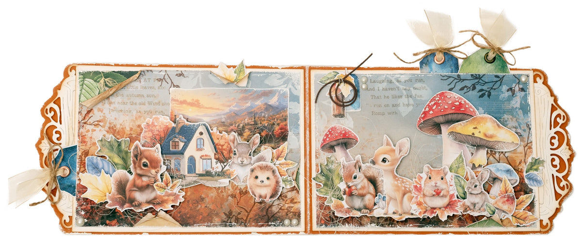 SL Designer Paper Pad Background Papers Charming Autumn 36 Sheets