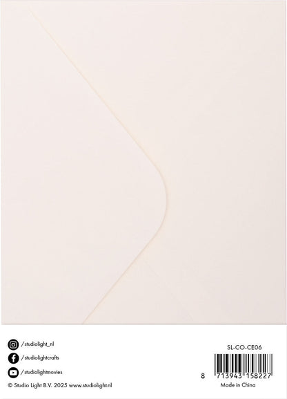 Cartes et enveloppes SL crème 12,7x17,8 cm consommables 20 pièces