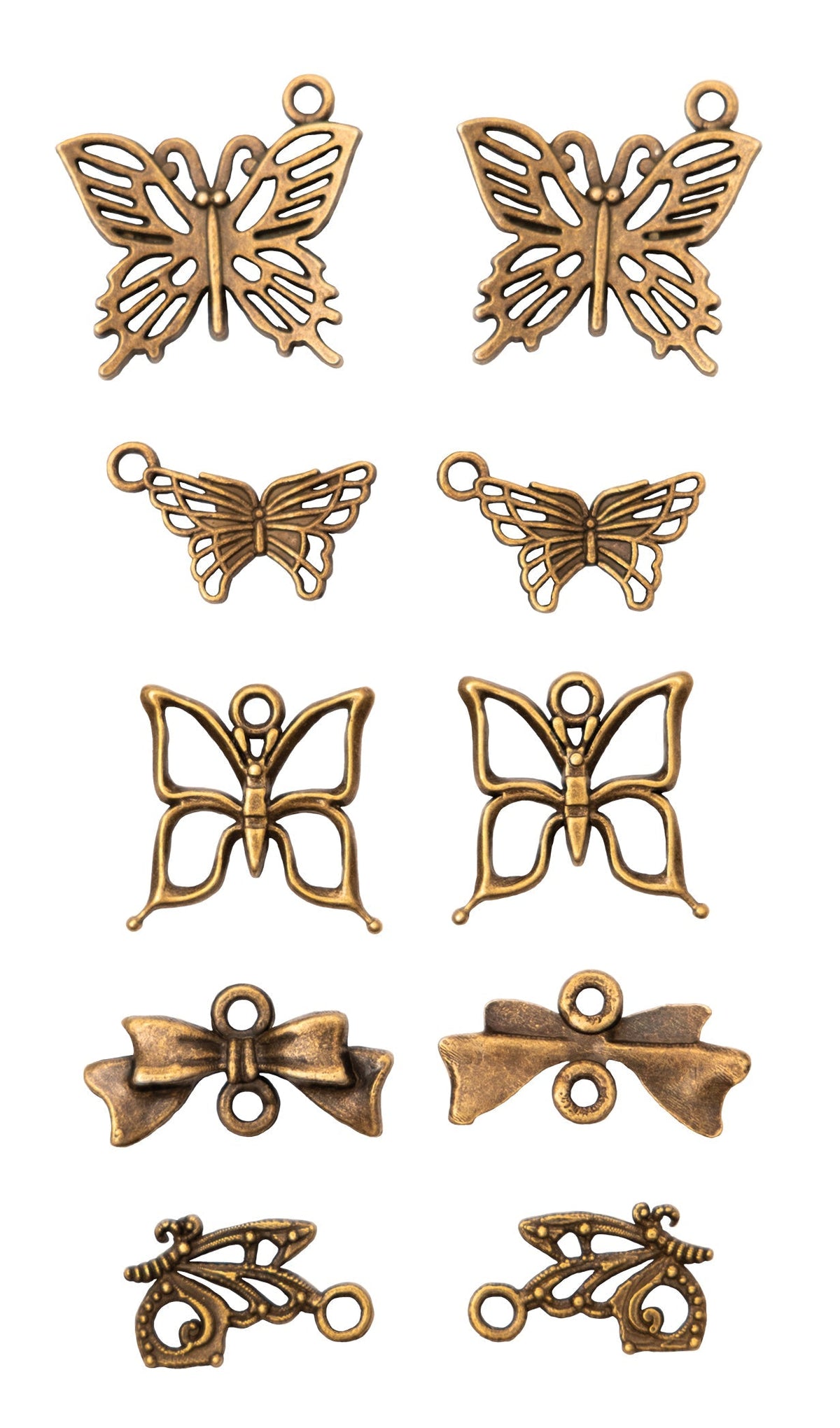 SL Metal Charms Butterfly Consumables 10 PC