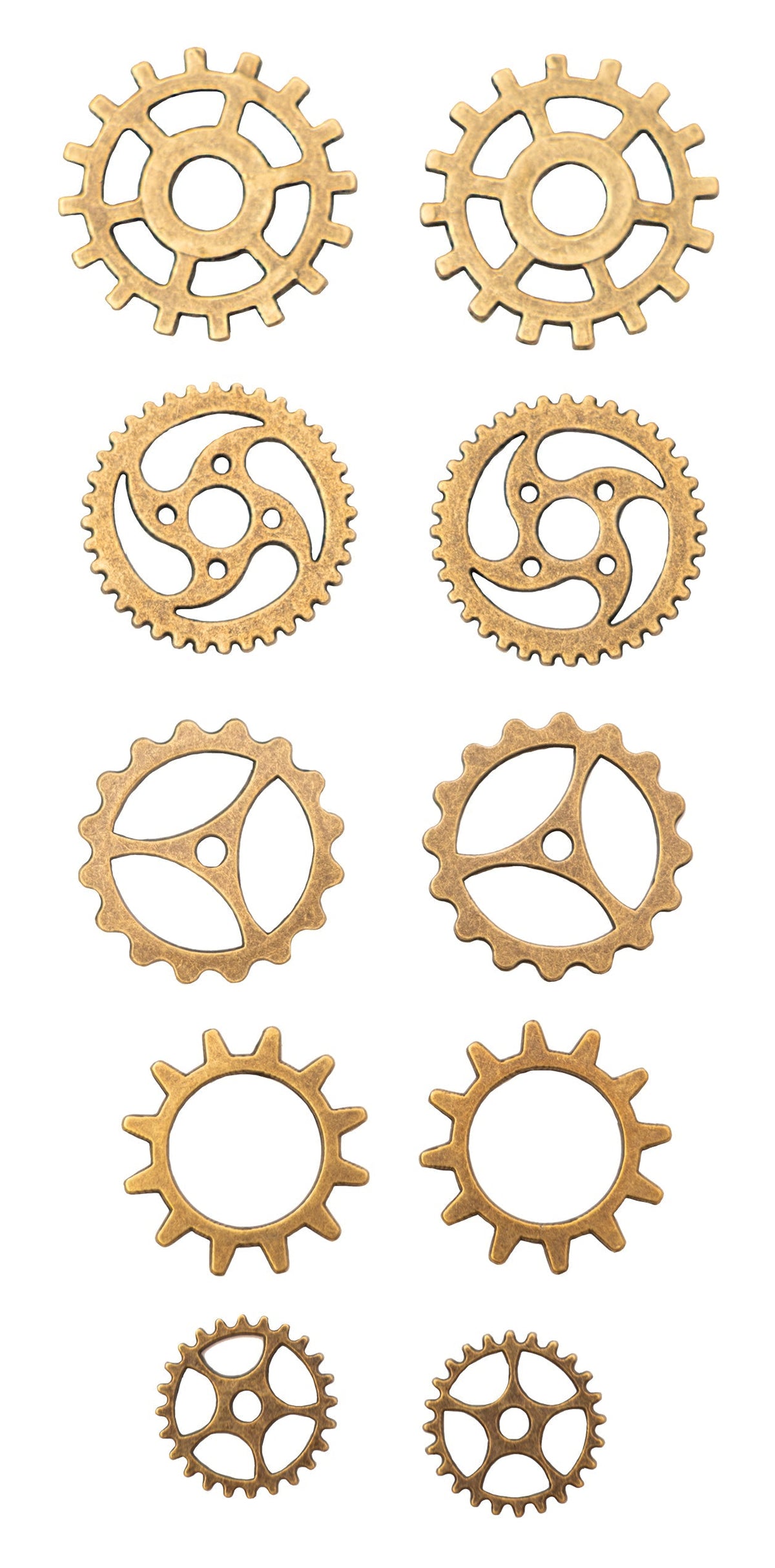 SL Metal Charms Gears Consumables 10 PC