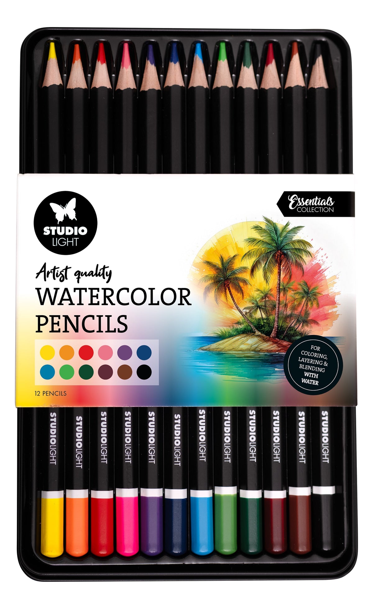 SL Crayons 12 Crayons aquarelle Essentiels 12 pièces