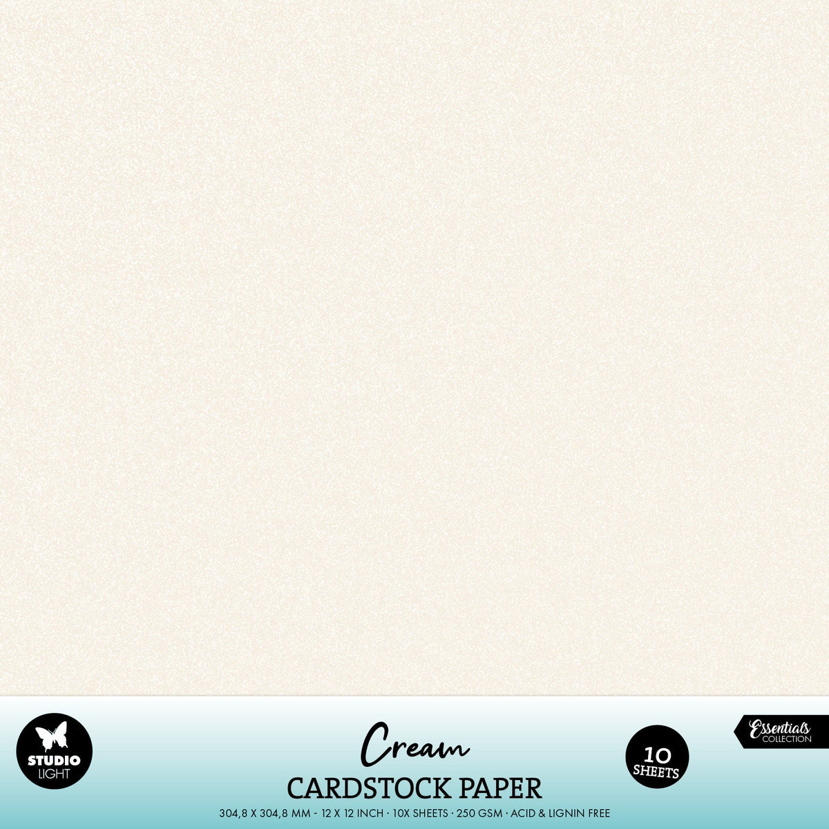 SL Paper Lot de 10 feuilles de papier cartonné crème 250 g/m²