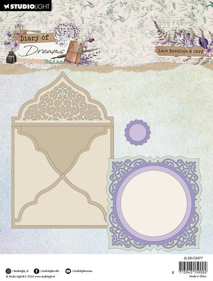 Matrices de découpe SL Dentelle Enveloppe Journal des Rêves 12 pièces