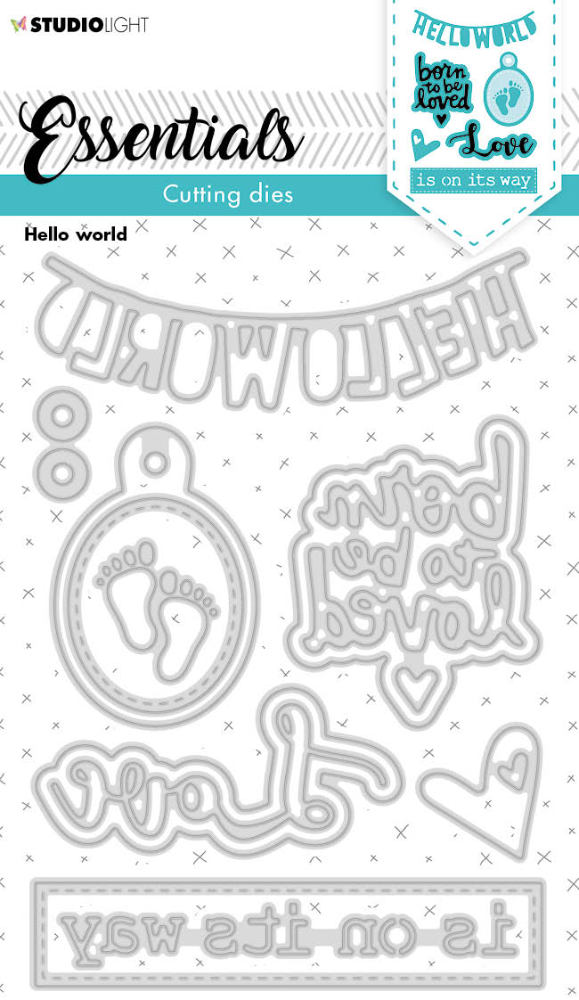 SL Matrice de Découpe Hello World Essentials 105x148x1mm 1 PC n°170