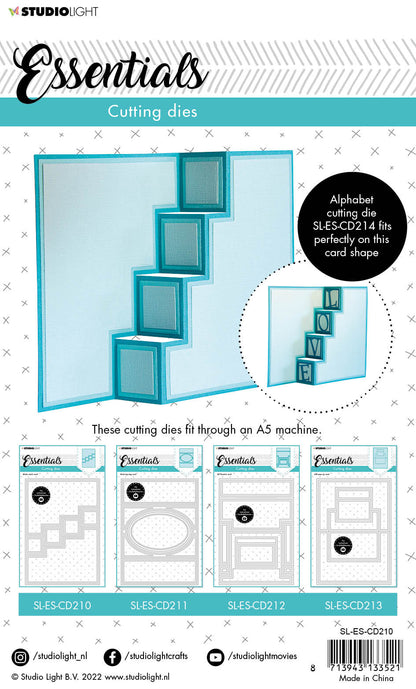 SL Matrice de découpe Escaliers Carte Essentials 140x200x1mm 13 PC n°210
