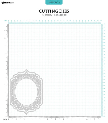 SL Cutting Dies Swirl Frame Shape Essentials 105x148x1mm 4 PC nr.714