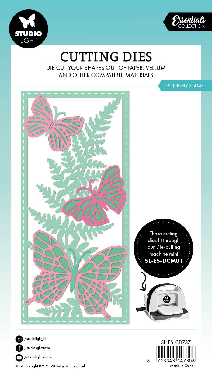 SL Cutting Dies Cadre Papillon Essentiels 103x146x1mm 6 PC réf. 737