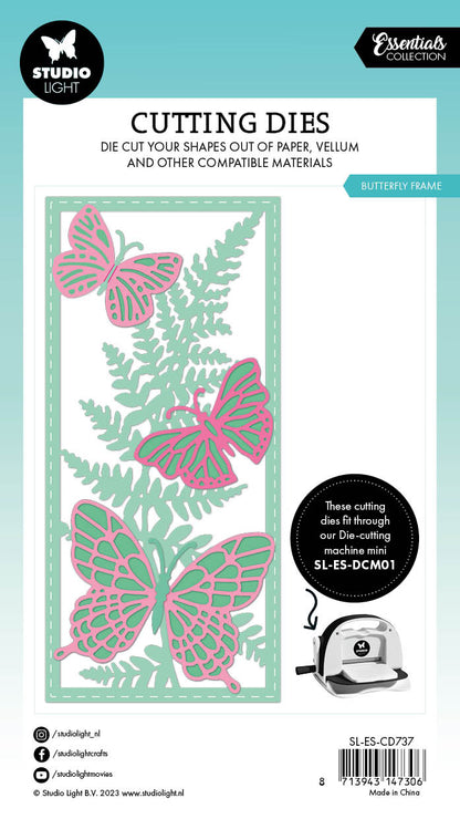 SL Cutting Dies Cadre Papillon Essentiels 103x146x1mm 6 PC réf. 737