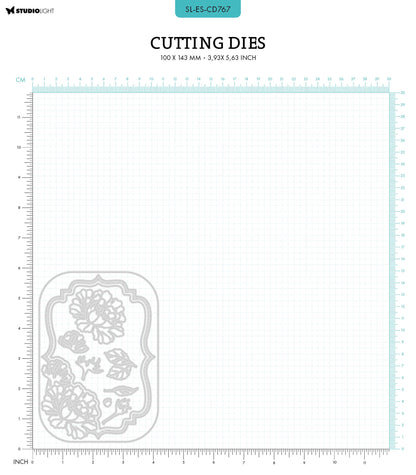 SL Matrice de Découpe Cadre Pivoine Essentials 100x143x1mm 10 PC nr.767