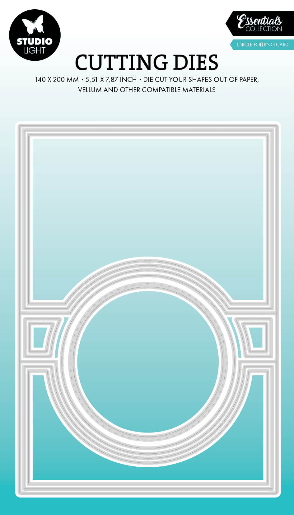 SL Cutting Die Circle Folding Card Shape Essentials 11 PC