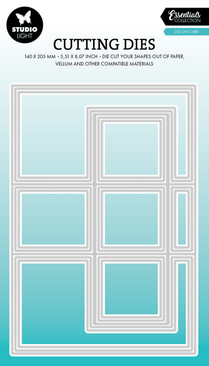 SL Cutting Dies Zig-Zag Card Essentials 15 PC