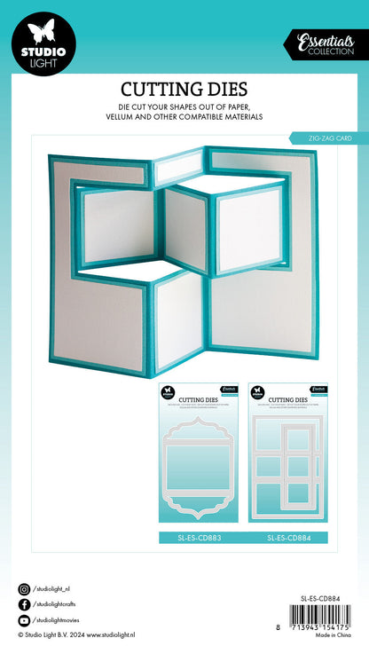 SL Cutting Dies Zig-Zag Card Essentials 15 PC