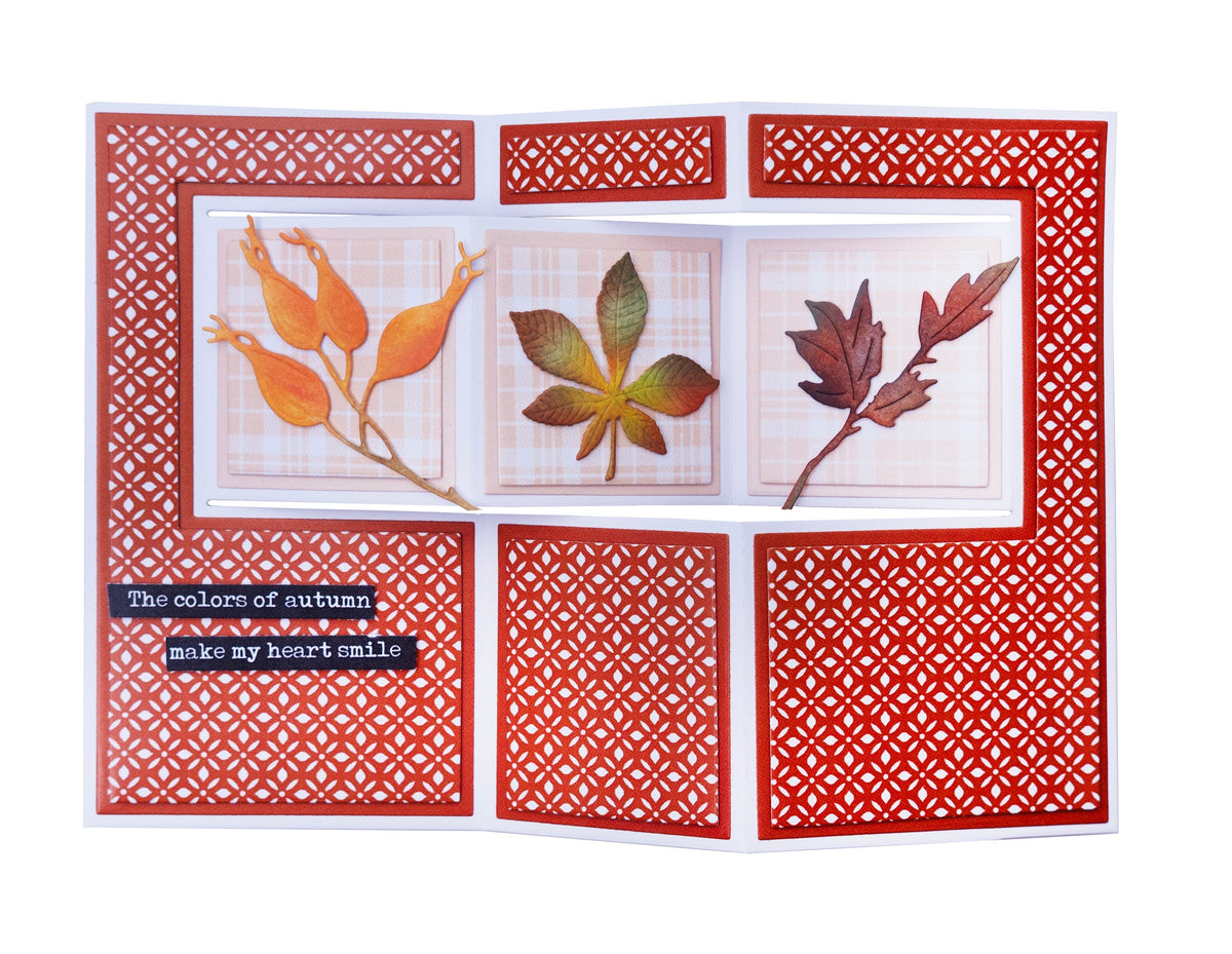Bloc de papier à motifs SL Les Essentiels Oranges d'Automne 36 feuilles