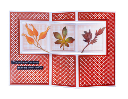 Bloc de papier à motifs SL Les Essentiels Oranges d'Automne 36 feuilles
