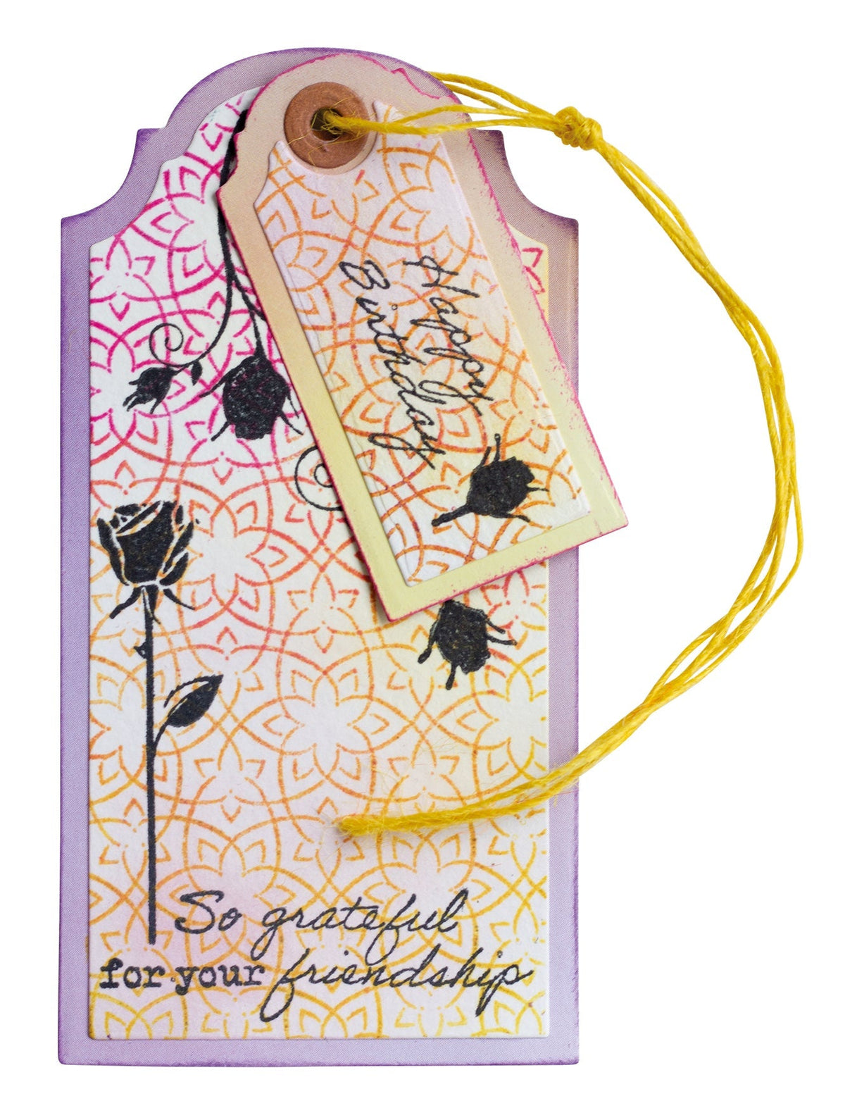 SL Tampon transparent Volutes de roses Essentiels 4 pces