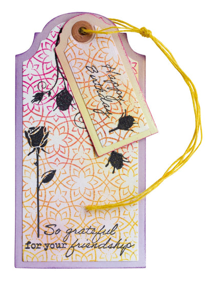 SL Tampon transparent Volutes de roses Essentiels 4 pces