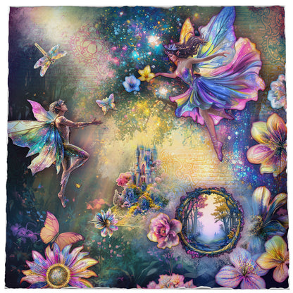 SL Collage Paper Pad Enchanted Essentials 203x203x5mm 24 Sheets