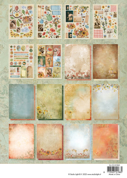 SL Brique DIY Fleurs Sauvages Vieillies Essentiels 294x210x9mm 32 F n°45