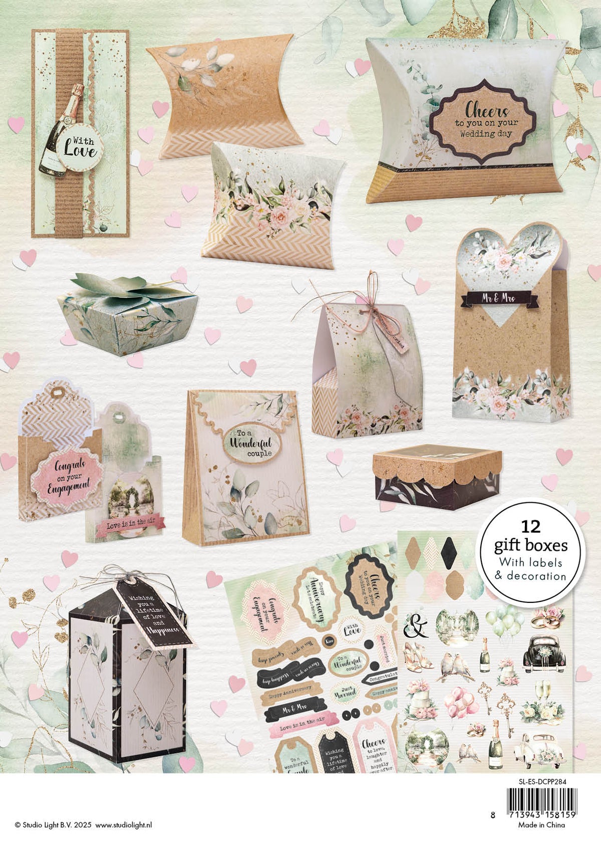 SL Coffrets cadeaux à monter soi-même Essentiels jour de mariage 12 SH