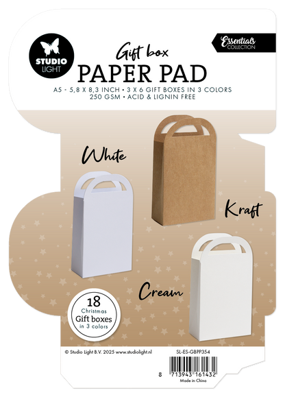 SL Giftbox Paper Pad Giftbag Essentials 18 Sheets