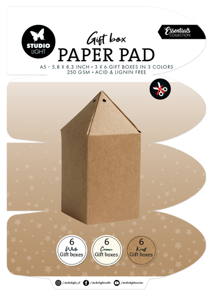 SL Giftbox Paper Pad Giftbox Essentials 18 Sheets