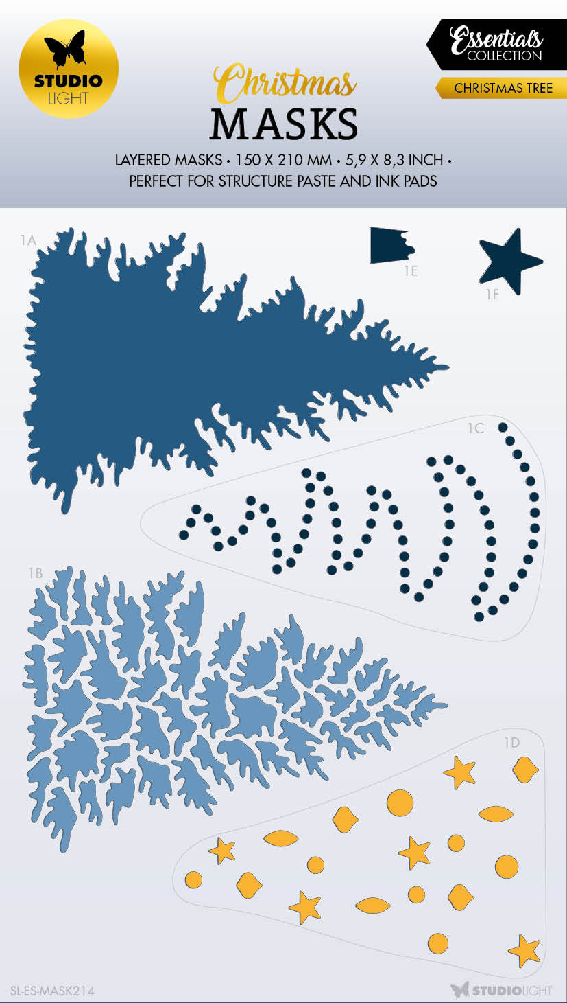 SL Masque Essentiels de l'arbre de Noël 150x210x1mm 1 pièce n°214