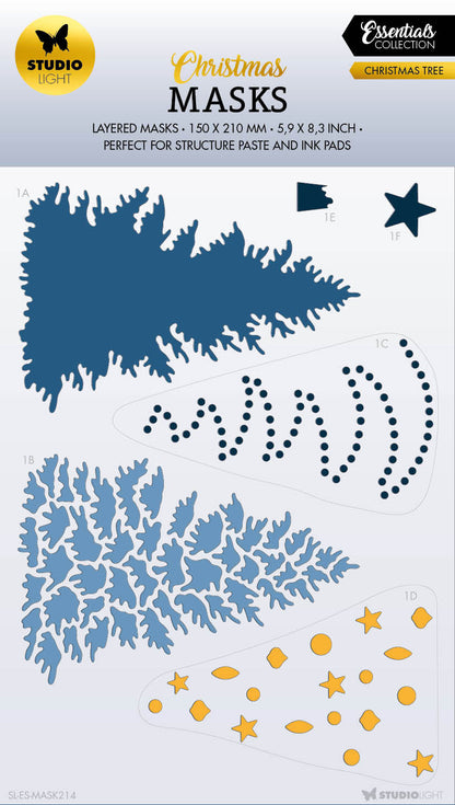 SL Masque Essentiels de l'arbre de Noël 150x210x1mm 1 pièce n°214