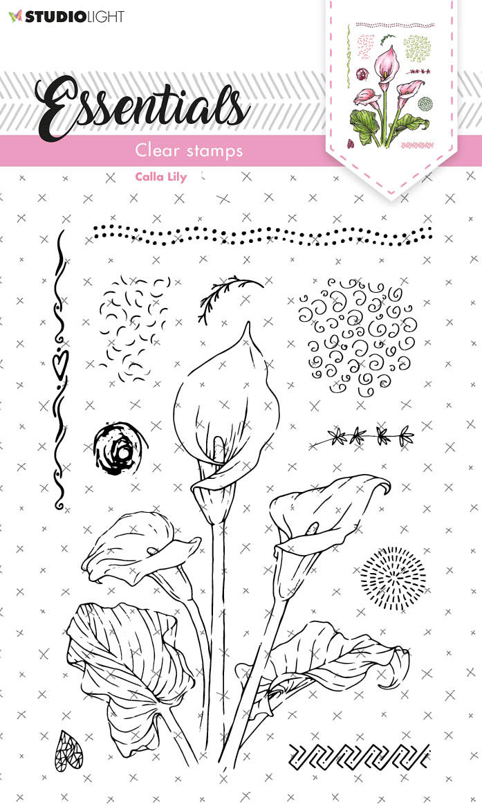SL Tampon Transparent Calla Lily Essentials 105x148x3mm 11 PC nr.156