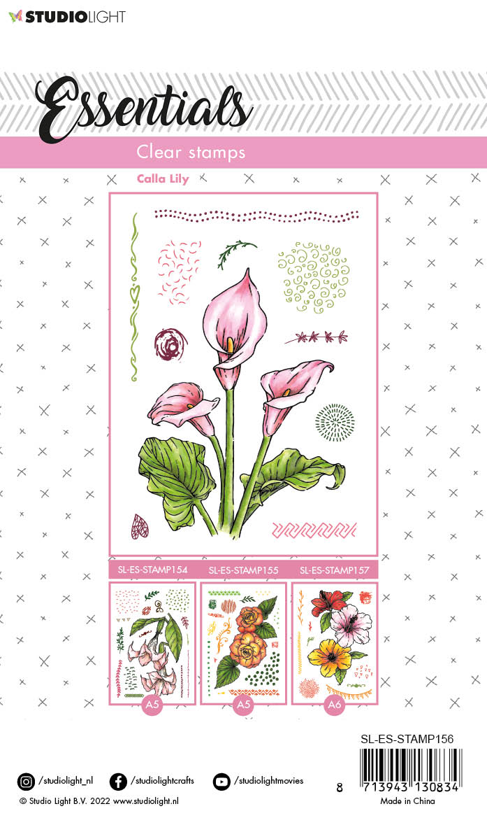 SL Tampon Transparent Calla Lily Essentials 105x148x3mm 11 PC nr.156