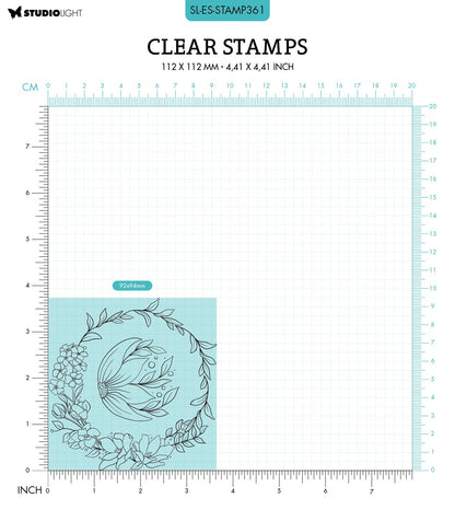 SL Tampon Transparent Petits Cercles Essentiels 93x95x3mm 2 PC n°361