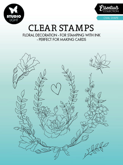 SL Tampon transparent Ovale Essentials 119x129x3mm 6 pièces n°363