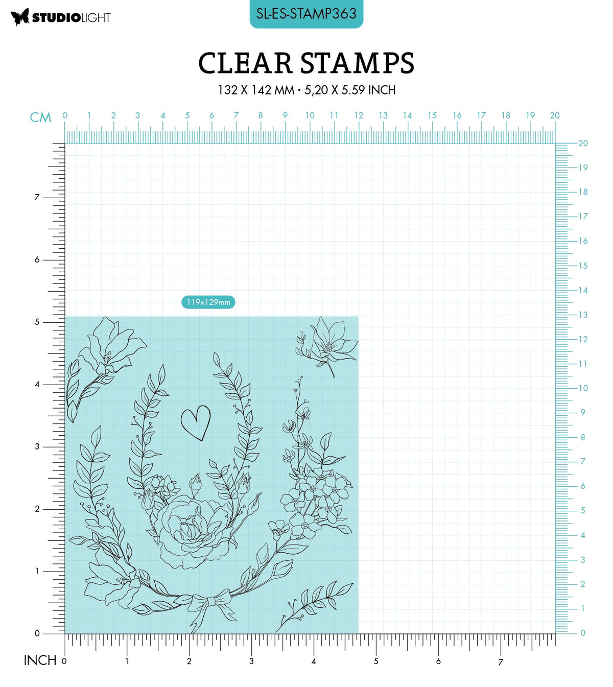 SL Tampon transparent Ovale Essentials 119x129x3mm 6 pièces n°363