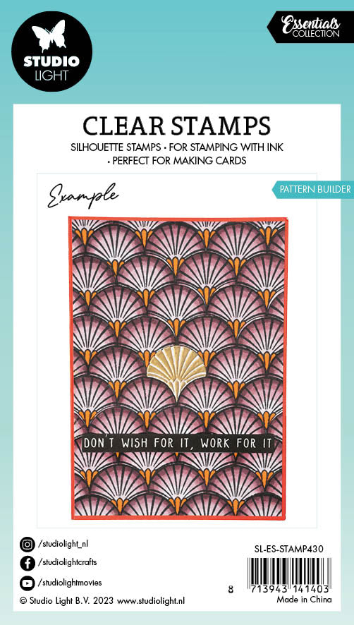 SL Tampon Transparent Motifs Essentiels 62x93x3mm 9 PC nr.430