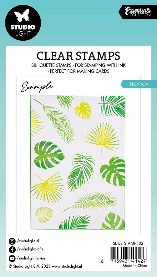 SL Tampon Transparent Essentiels Tropicaux 62x93x3mm 5 PC nr.432