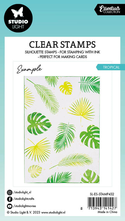 SL Tampon Transparent Essentiels Tropicaux 62x93x3mm 5 PC nr.432