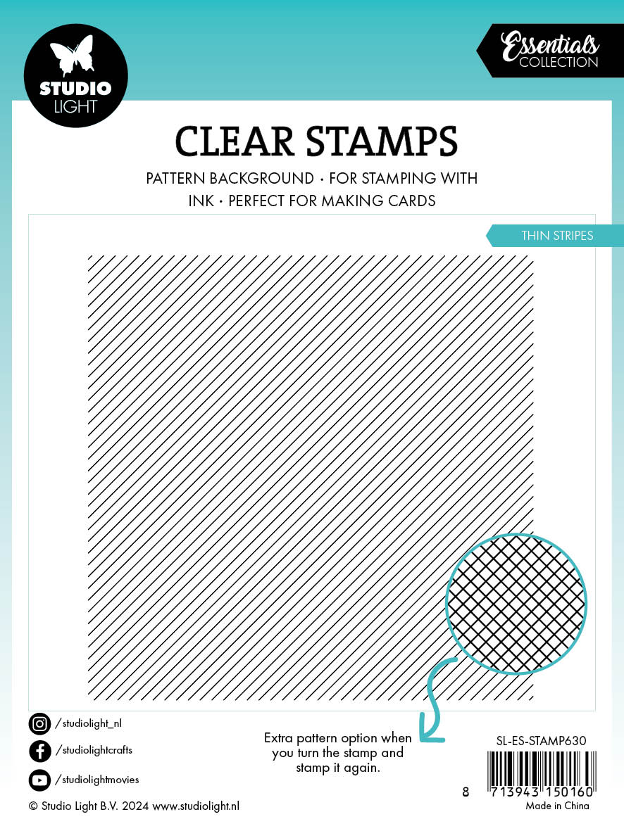 SL Clear Stamp Bandes Fines Essentiels 1 PC