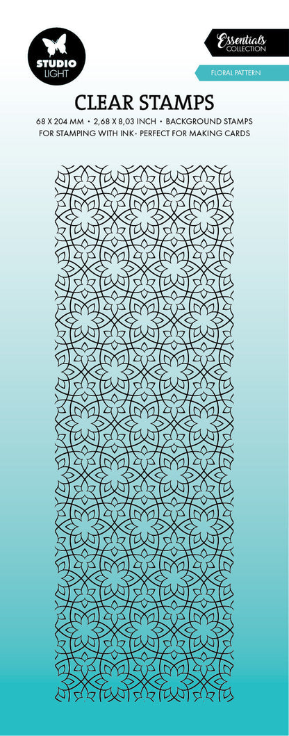 SL Tampon transparent Motifs floraux essentiels 1 pièce