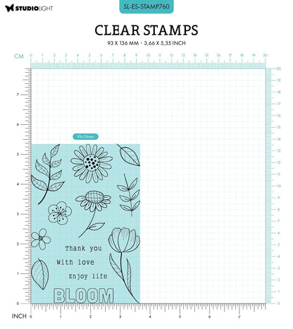 SL Clear Stamps Bouquet Pop-Up Essentials 13 PC