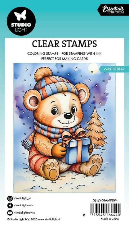 SL Clear Stamp Winter Bear Essentials 74x105x1mm 1 Pieces